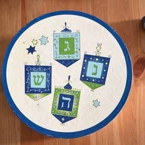 Great Condition Vintage Rosanna Hanukkah Chanukah Salad Plates Set of 4